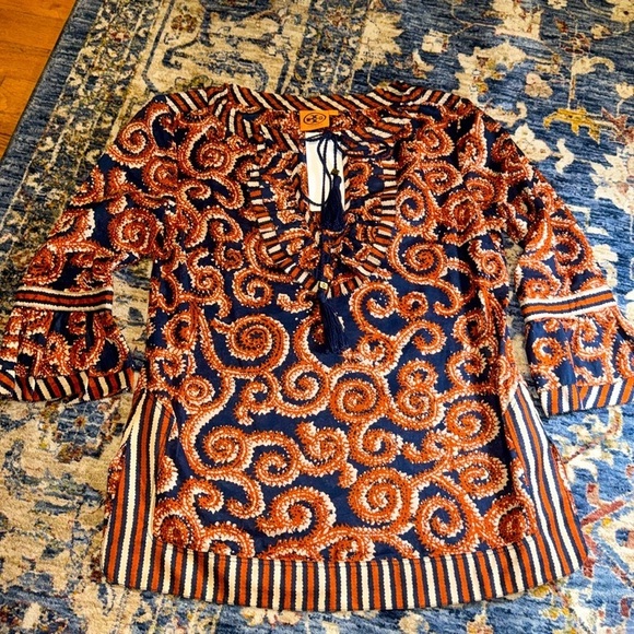 Tory Burch Tops - (New) Tory Burch Women’s 3/4 Sleeve Designer Blouse Top Shirt Small